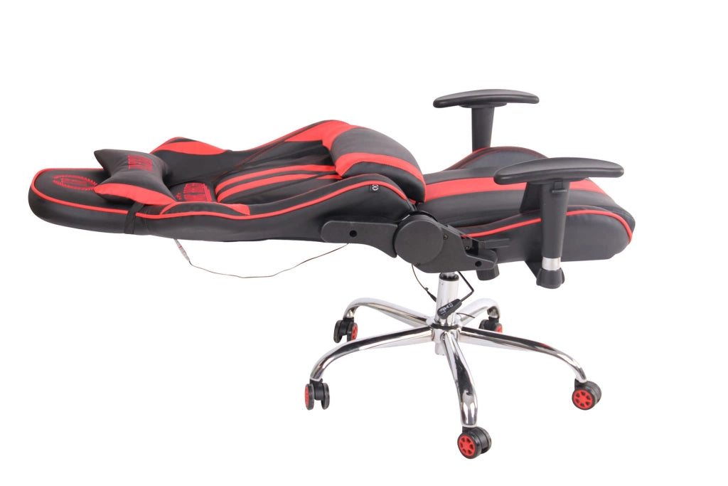 Sedia Ufficio Massaggiante Limit XM In Similpelle nero/rosso