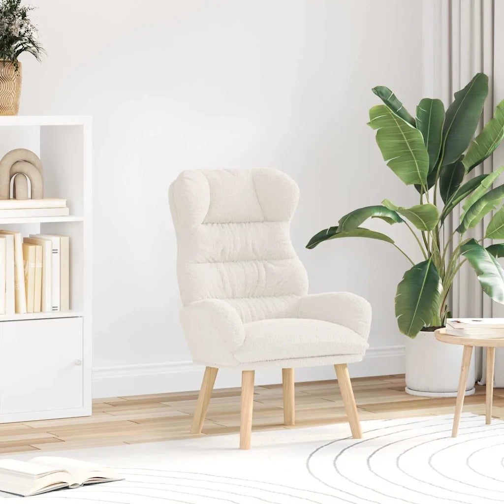 poltrona Crema 69 x 74 x 93 cm Tessuto Sherpa 42001881