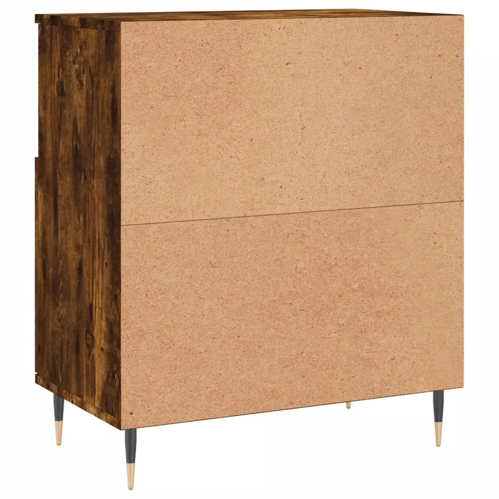 Credenze 2 pz Rovere Fumo in Legno Multistrato 3190122