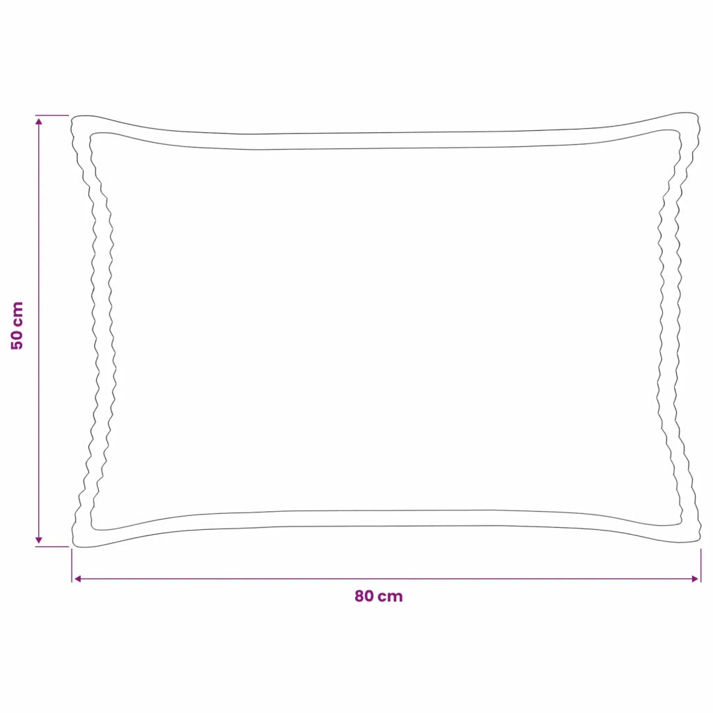 Federa 2 pz HOUTEN Blu navy 50 x 80 cm corduroy 920125