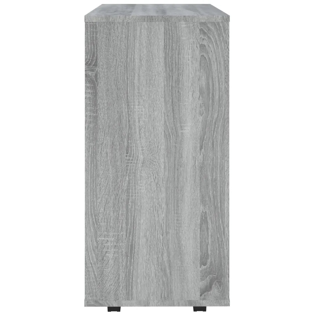 Armadietto con Ruote Grigio Sonoma 60x35x75cm Legno Multistrato 815967