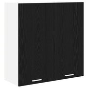 Armadio pensile | Mobile da Cucina Rovere Nero 80 x 31 x 80 cm Legno multistrato
