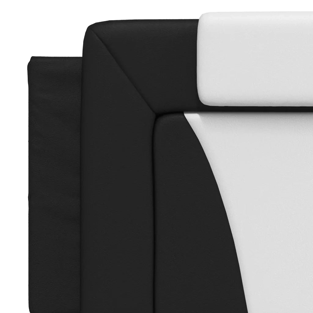 Cuscino Testiera Viana Nero e Bianco 160 cm in Similpelle CFW4907343