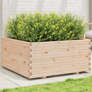 Fioriera da Giardino 100x100x49,5 cm in Legno Massello di Pino
