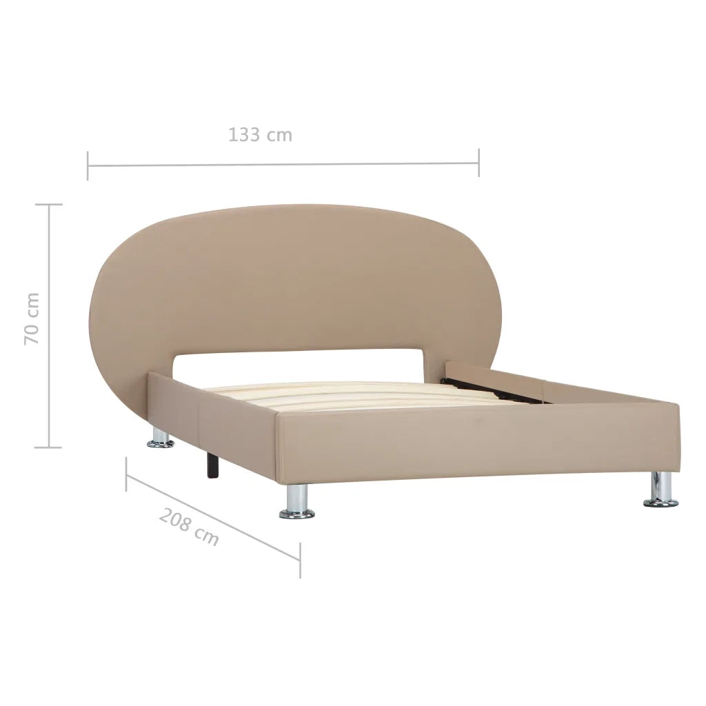 Giroletto-Struttura Letto Cappuccino in Similpelle 100x200 cm