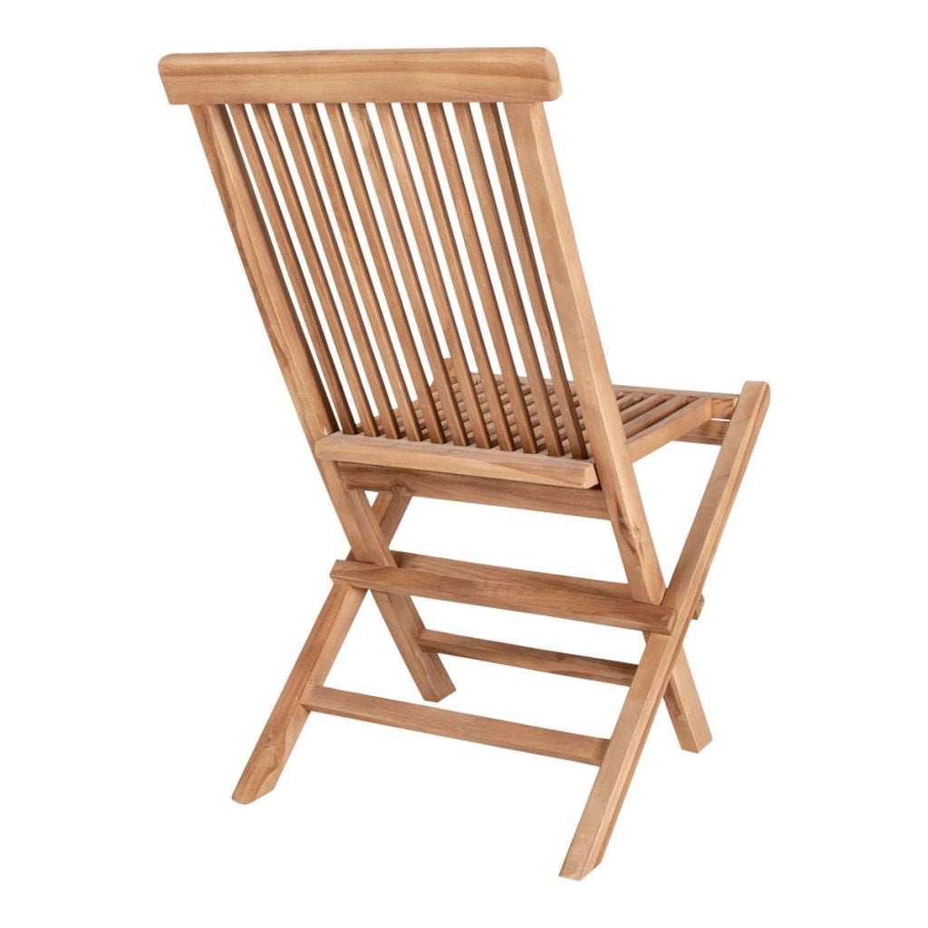 Set di 2 Sedie da Giardino Toledo, Marrone, Legno, 62x46x89 cm