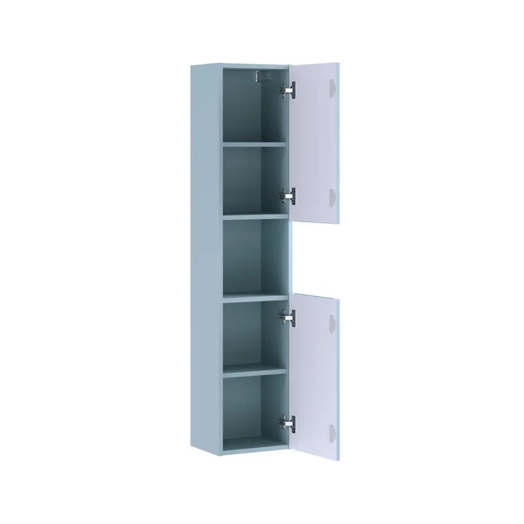 Colonna da bagno VANO 140 cm blu denim 2 porte sospese