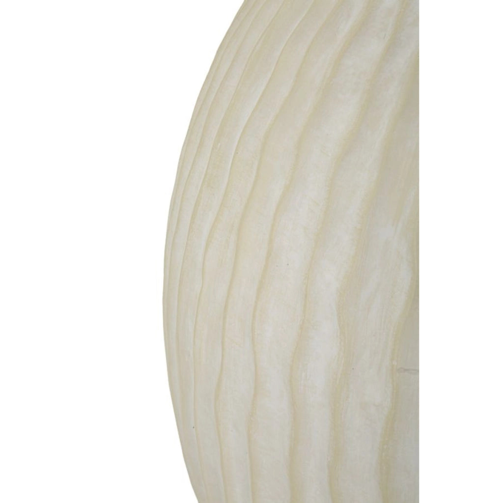 Vaso Decorativo VKH814, Beige, Poliresina, 36,5x36,5x38 cm