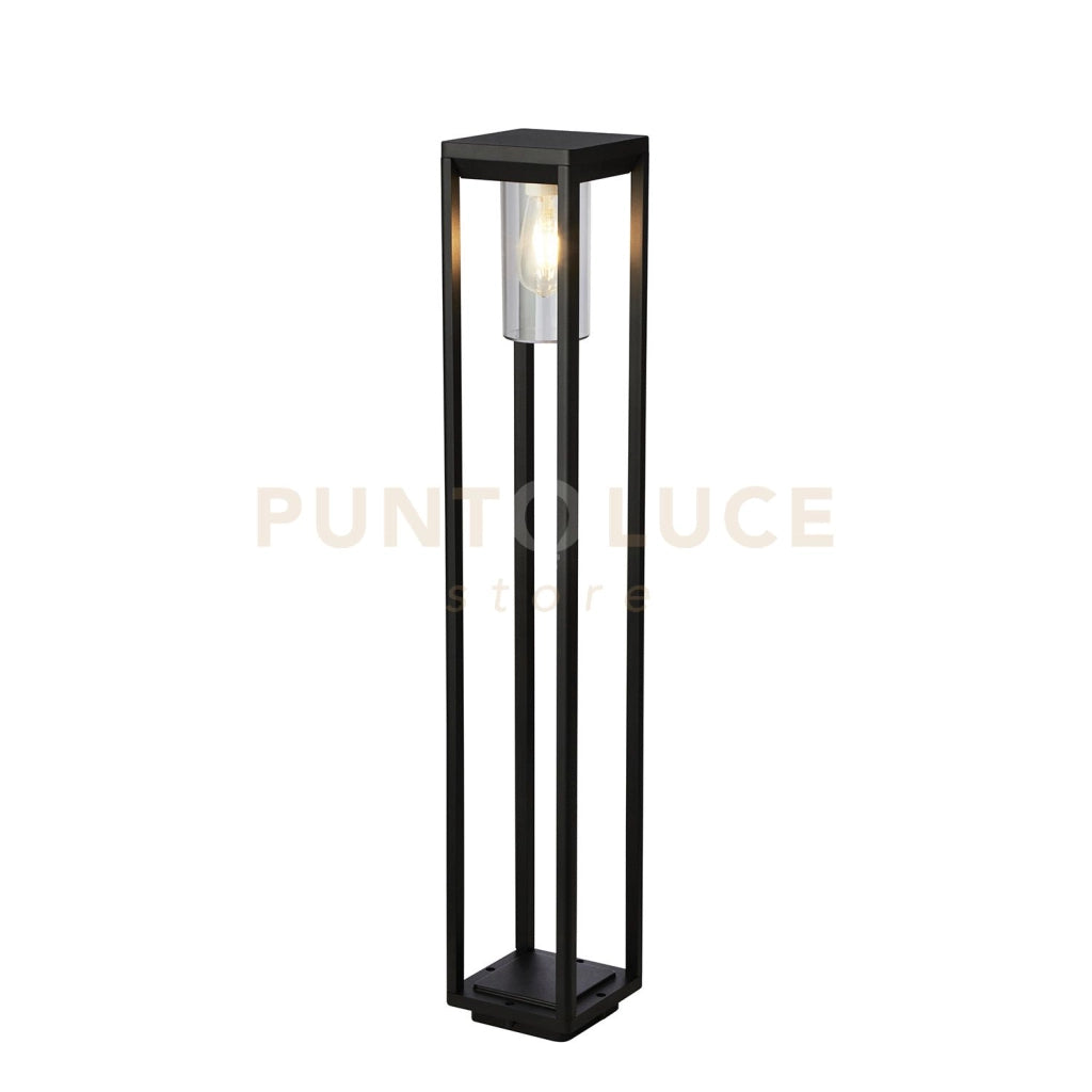 Atlanta Outdoor Post - Metallo nero e policarbonato