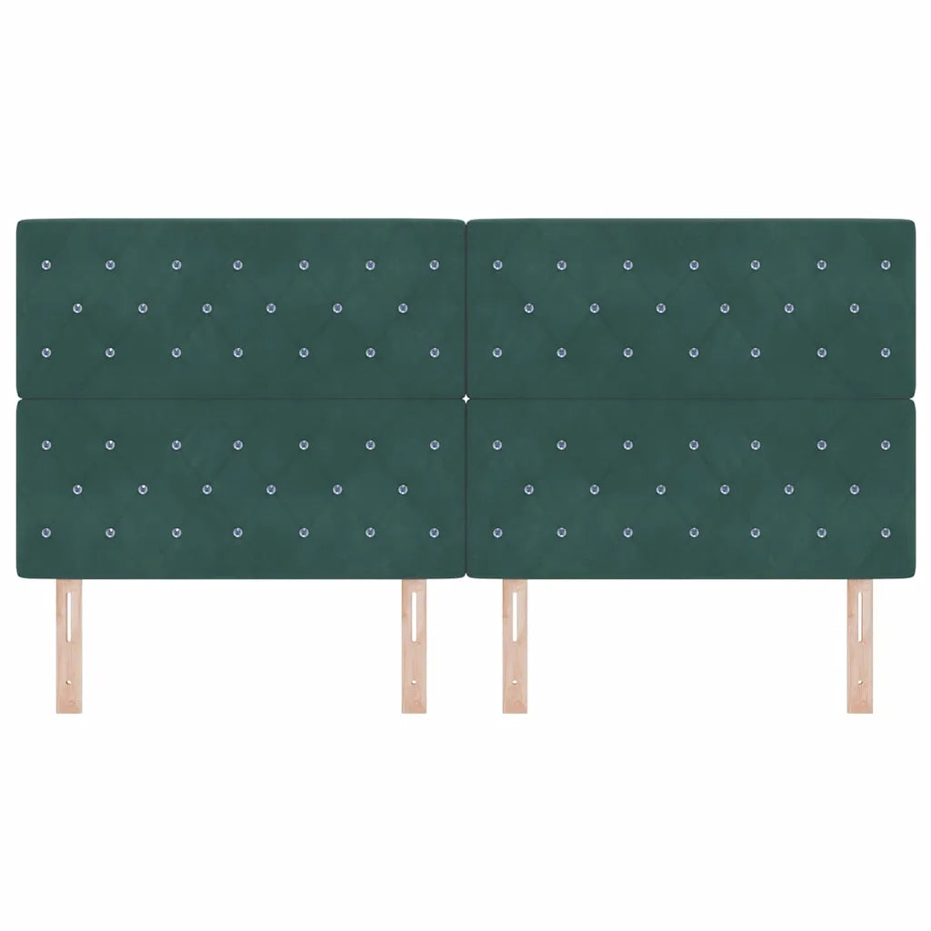 Testiera | Testata Verde Scuro 200 cm Velluto