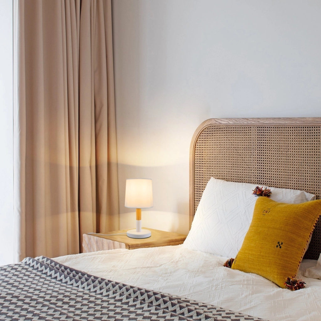 ZMH Lampada da tavolo LED E27 per camera da letto comodino