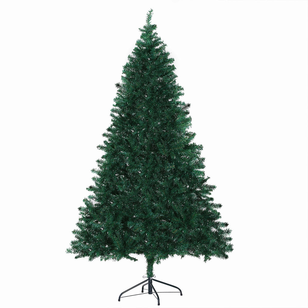 Albero di Natale Artificiale Alto 180cm con 1000 Rami Rigogliosi Base in Acciaio