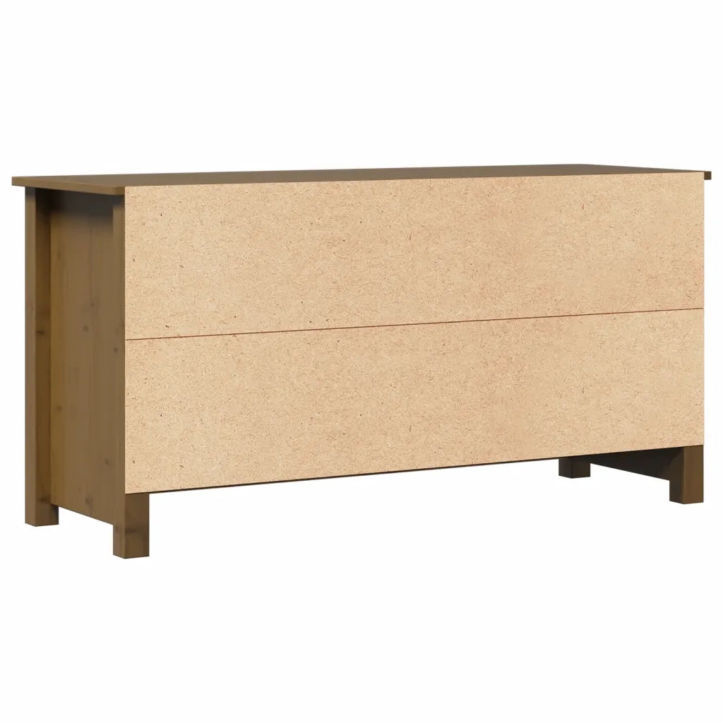 Mobile Porta TV Ambra 103x36,5x52 cm in Legno Massello di Pino 814592