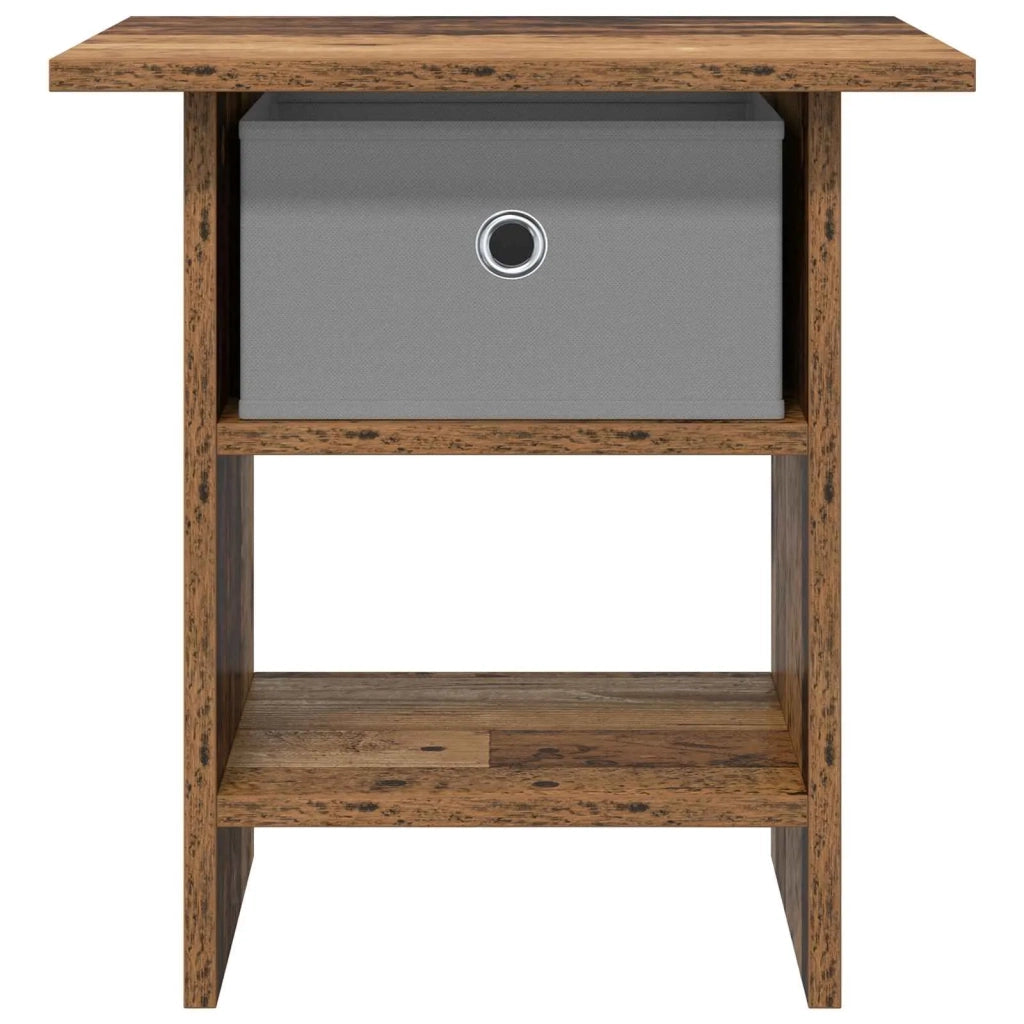 Comodino 2 pcs Legno vecchio 41 x 40 x 45 cm Legno multistrato