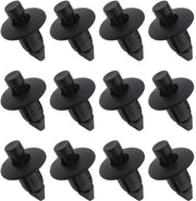Clip per pannello di veicolo in plastica - tipo push - 7 mm - resistente allo shock - nero - 21 x 14,5 mm - 50 pezzi