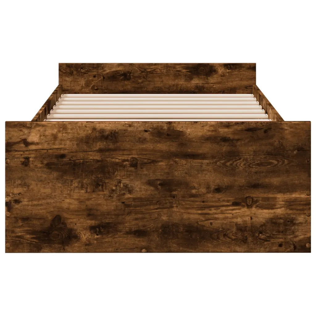Giroletto con Cassetti Rovere Fumo 75x190 cm Legno Multistrato 3280353