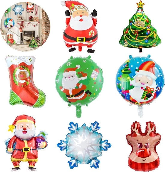 Decorazioni di Natale - uomo di Natale renna uomo della neve albero di Natale - 8 pezzi