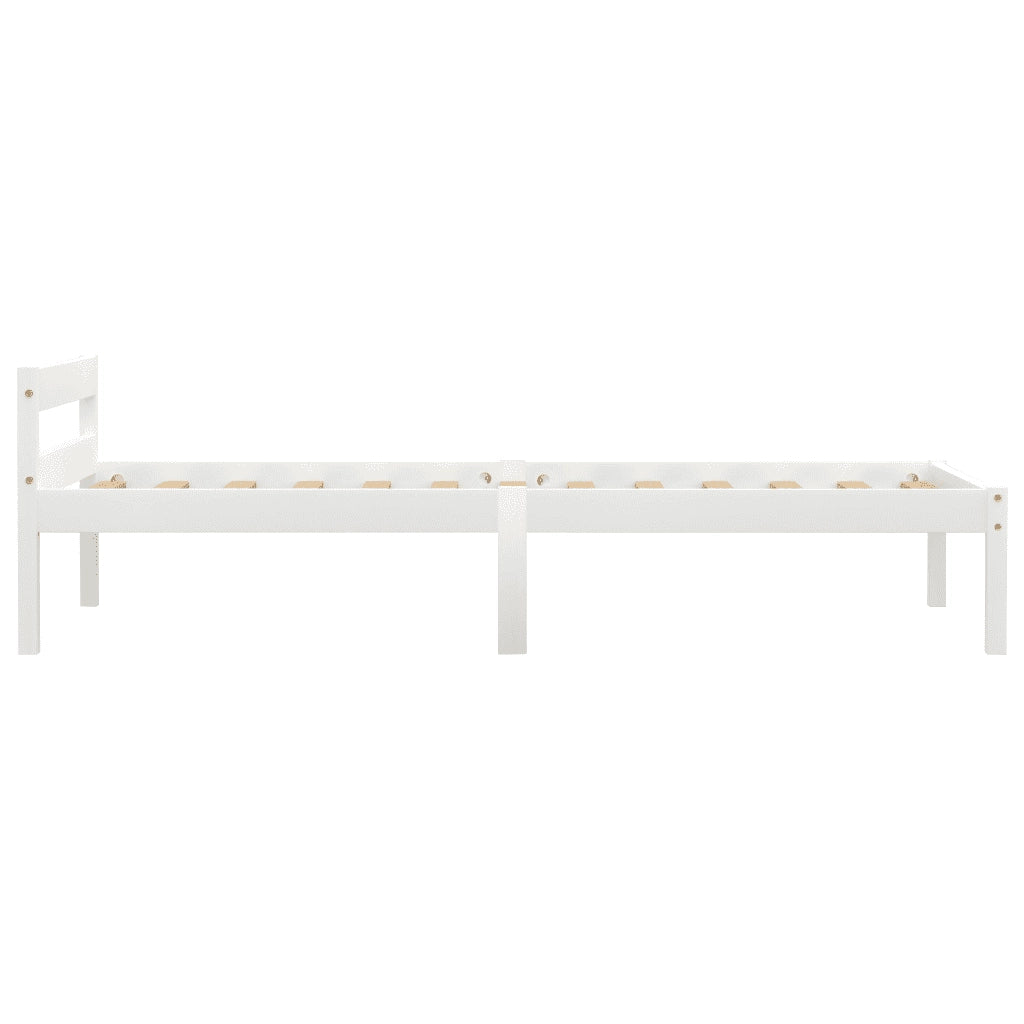 Dormeuse Estraibile senza Materasso Bianca Legno Pino 90x200 cm 283184
