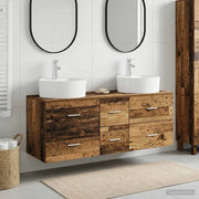 Set di mobili per il bagno 3 pz Legno antico 3405889