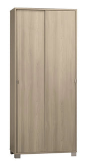KIT ARMADIO 2 ANTE SCORREVOLI H190 L82 P41 Cm FINITURA OLMO CHIARO SARMOG798k