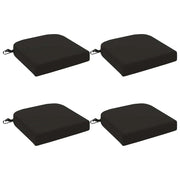 Cuscini per sedile a 4 pezzi SOEST 4 pcs 100% Poliestere Nero 945254