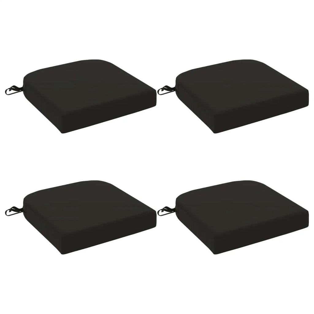 Cuscini per sedile a 4 pezzi SOEST 4 pcs 100% Poliestere Nero 945254