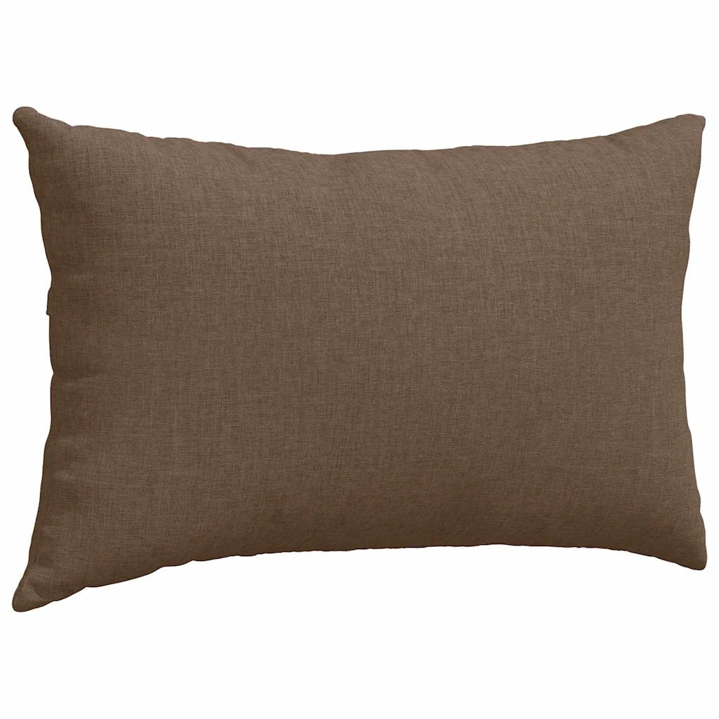 Cuscini da Divano 2 pcs Marrone 50 x 30 cm Tessuto