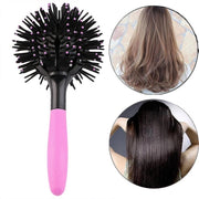 SPAZZOLA A SFERA 3D ARRICCIA CAPELLI RICCI MOSSI SPAZZOLA ROTONDA ESTETICA CUTE