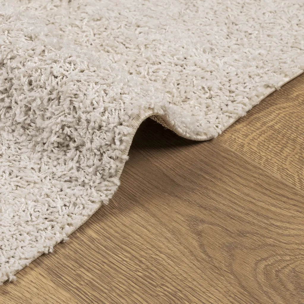 Tappeto Shaggy PAMPLONA a Pelo Lungo Moderno Crema 120x170 cm 375234