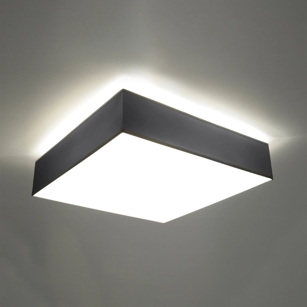 Lampada da soffitto Horus arancione spagnolo grigio quadrato 4x E27 LED max 15W