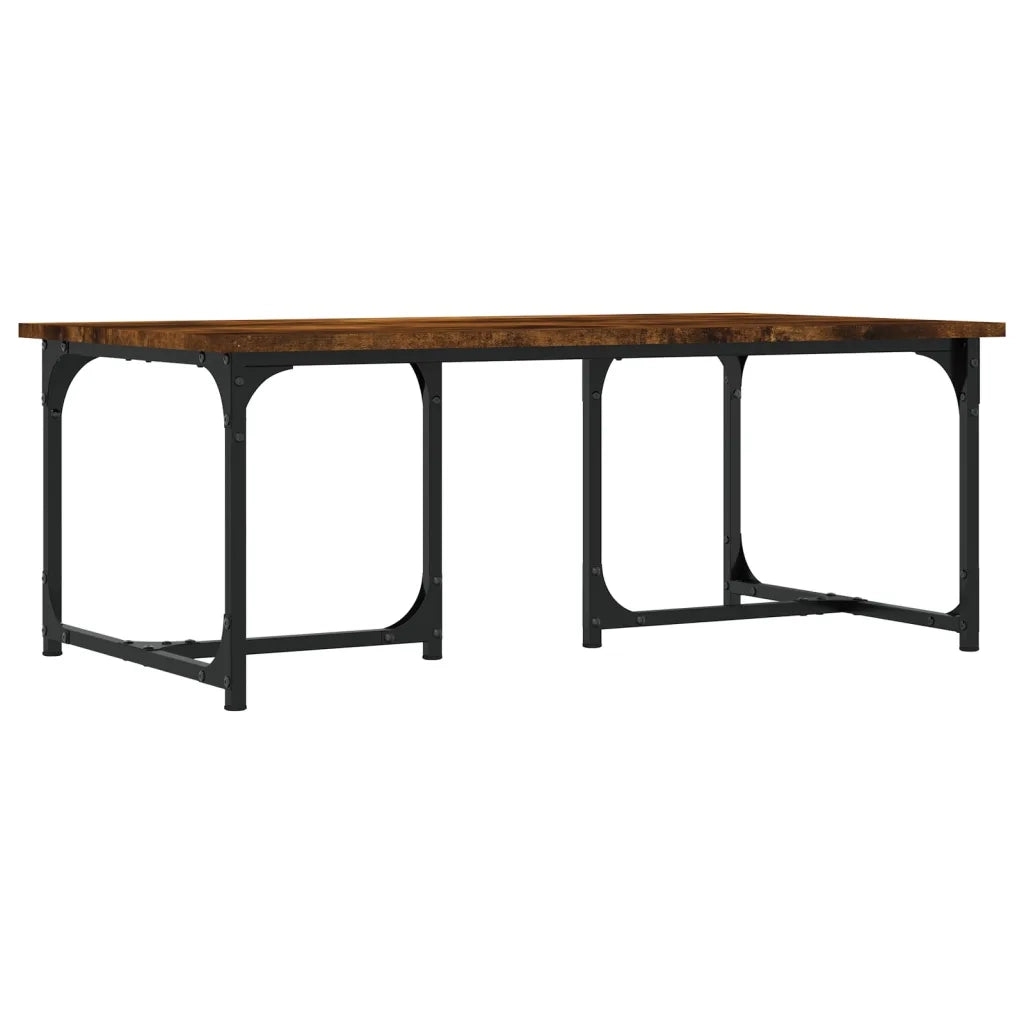 Tavolino da Salotto Rovere Fumo 90x50x35 cm Legno Multistrato 835401
