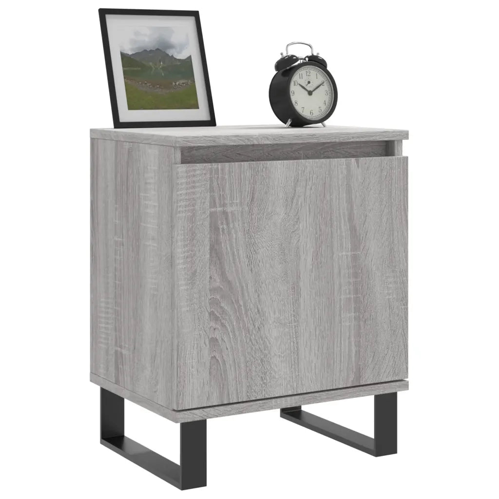 Comodini Grigio Sonoma 2 pz 40x30x50 cm in Legno Multistrato 826857