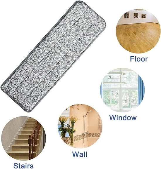 Set di 3 Pannelli per Asciugamano per Aspirapolvere a Microfibra - Sostituzione per Asciugamani per Aspirapolvere - Lavabile e Riciclabile - Adatto per Aspirapolvere a Spray - Per Pavimenti Bagnati e Secchi