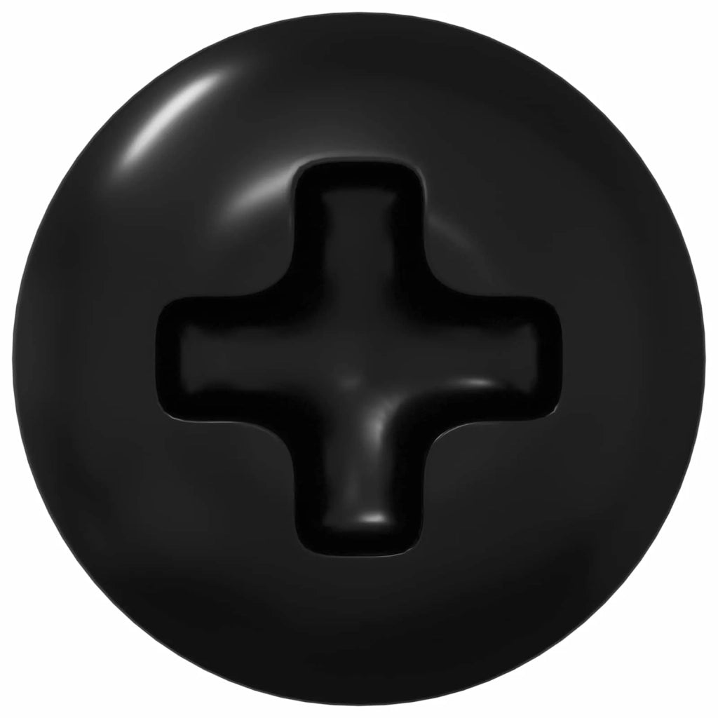 Viti a manica 2 pz Nero M4 x 10 mm Acciaio CFW1576362