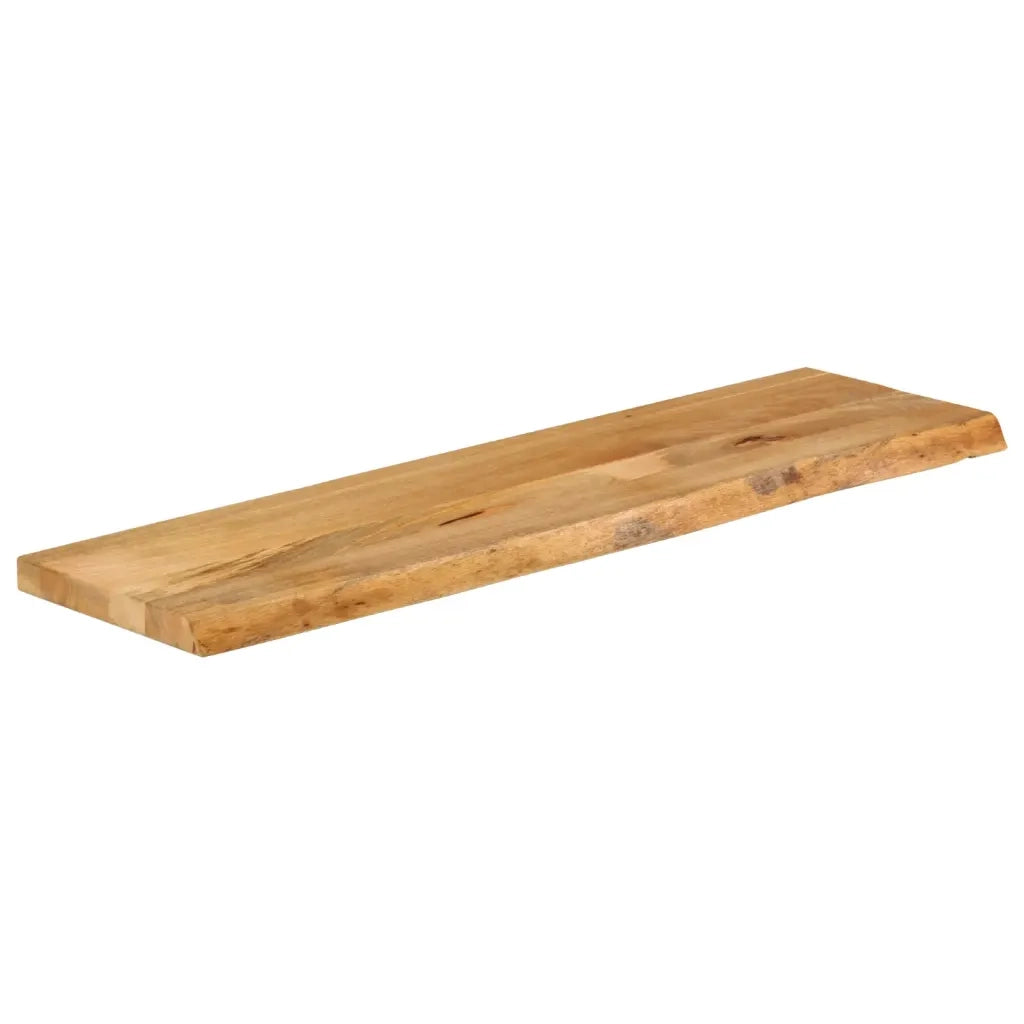 Piano Tavolo Bordi Vivi 110x40x3,8cm in Legno Massello di Mango 370493