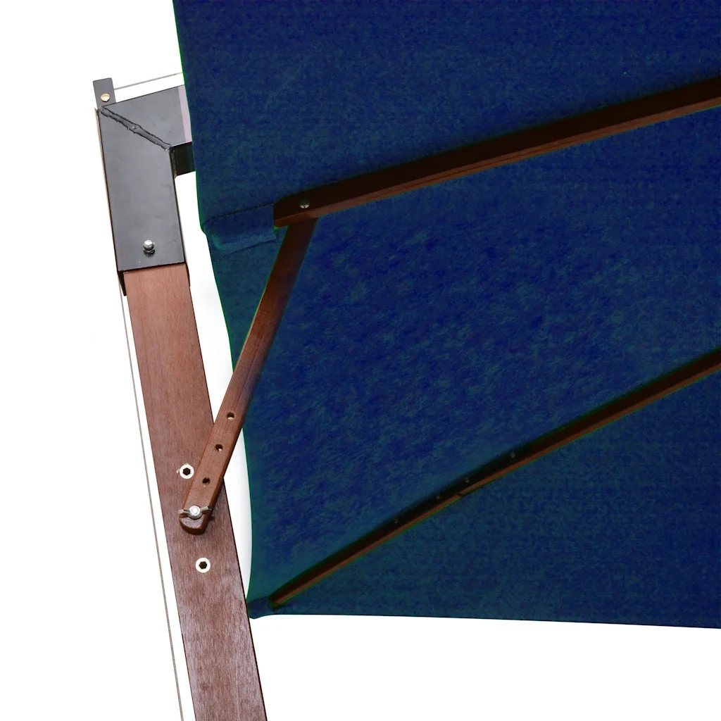 Ombrello | Parasolne a Sbalzo Azzurro 3x3 m Palo in Abete Massello
