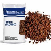 Lapillo vulcanico rosso per aiuole pacciamatura decorativa 33 litri
