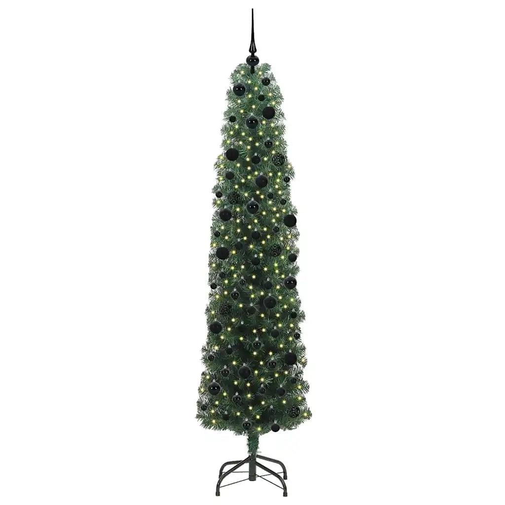 Albero di Natale artificiale con 300 LED Verde 240 cm 3394970