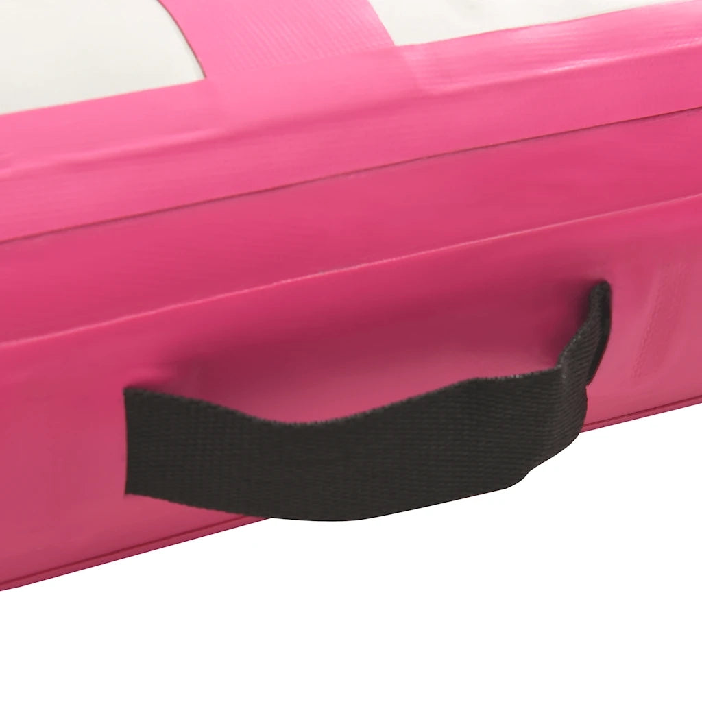 Tappetino Ginnastica Gonfiabile e Pompa 200x200x10 cm PVC Rosa CFW6710507