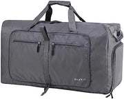 100L Borsa Sportiva Opportuna - Grande Borsa per Uomo e Donna con Cassetto per Scarpe, Impermeabile, Leggera e Sostenibile - Ideale per Sport, Viaggi e Vacanze