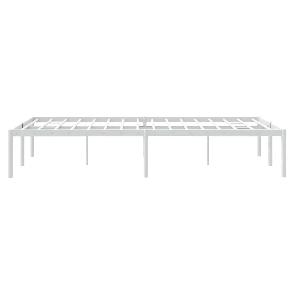 Giroletto-Struttura Letto in Metallo Bianco 120x200 cm 128514