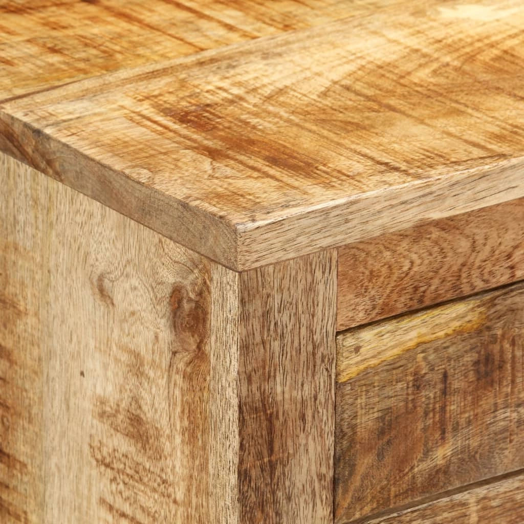 Credenza buffet cassettiera mobile contenitore organizer cucina soggiorno soggiorno 80 x 30 x 65 cm legno massello di mango grezzo marrone 02_0029653