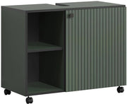 Cassetto WC moderno - design - colore verde scuro - 1 pezzo - legno