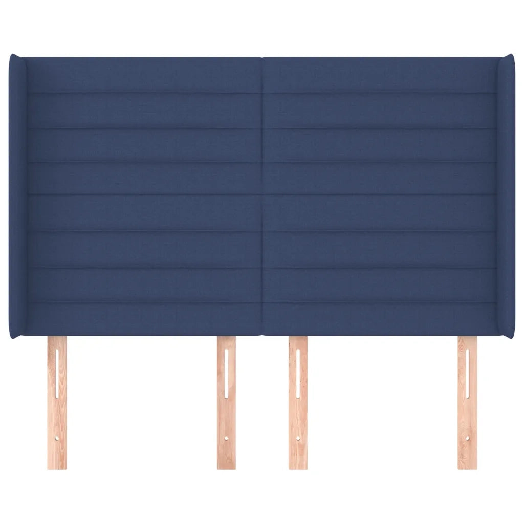 Testiera ad Orecchio Blu 147x16x118/128 cm in Tessuto 3119724