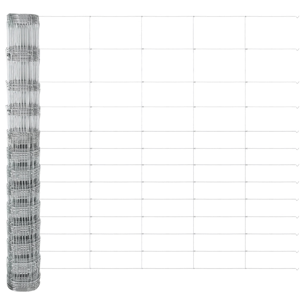 Recinzione da Campo  1.5x50 m Acciaio Galvanizzato