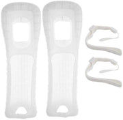 Controlleroeufficio per Wii - Silicone protettivo - Strisce di sostegno per controller - Resistente allo sfregamento - Antiscivolo - Leggero - Compatibile con Wii - Manica destra - Controlleroeufficio