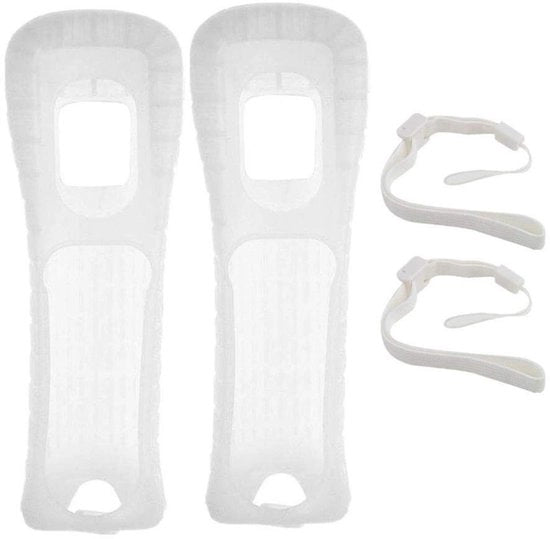 Controlleroeufficio per Wii - Silicone protettivo - Strisce di sostegno per controller - Resistente allo sfregamento - Antiscivolo - Leggero - Compatibile con Wii - Manica destra - Controlleroeufficio