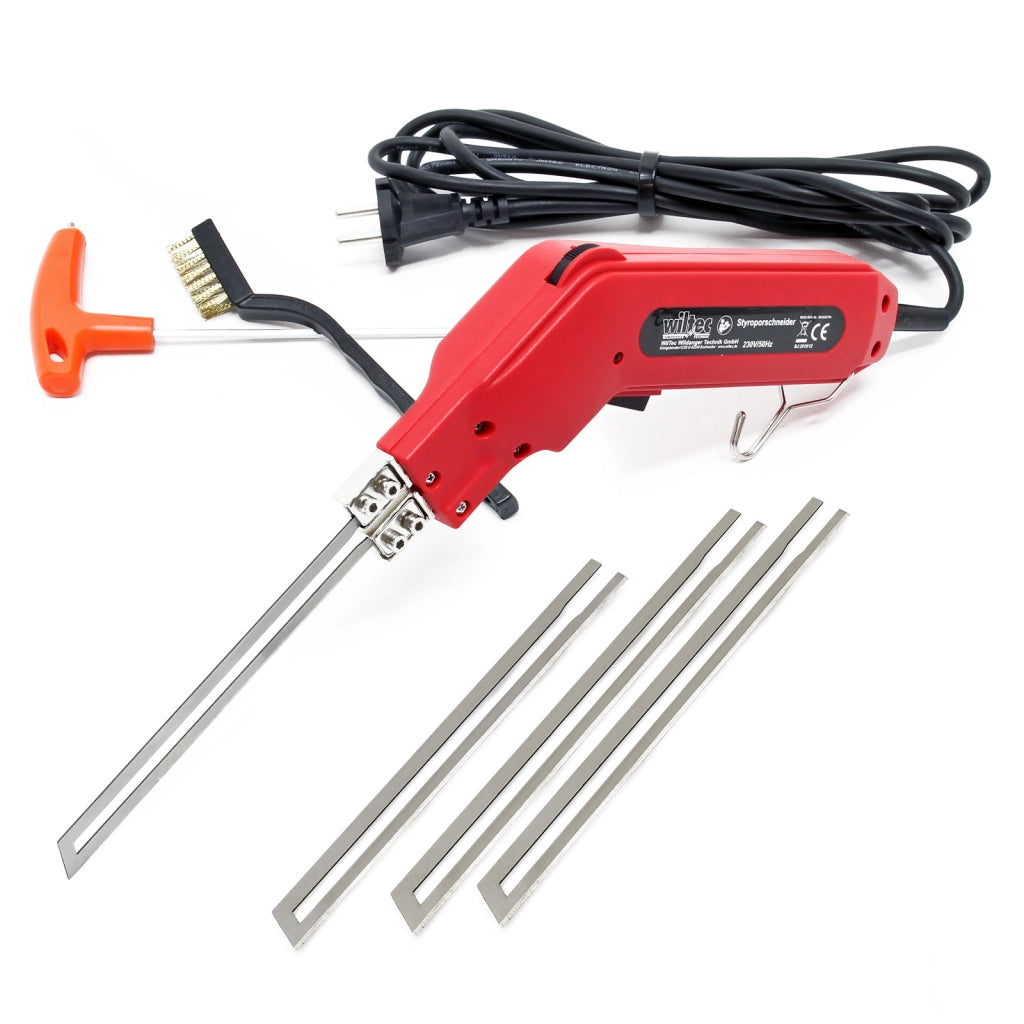 Taglierina per polistirolo 150W fino a 600°C Riscaldamento rapido Cutter con 4 lame 150/200mm