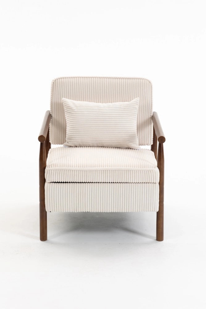 Poltrona medievale moderna - Zephmum- Struttura in legno, cuscino lombare