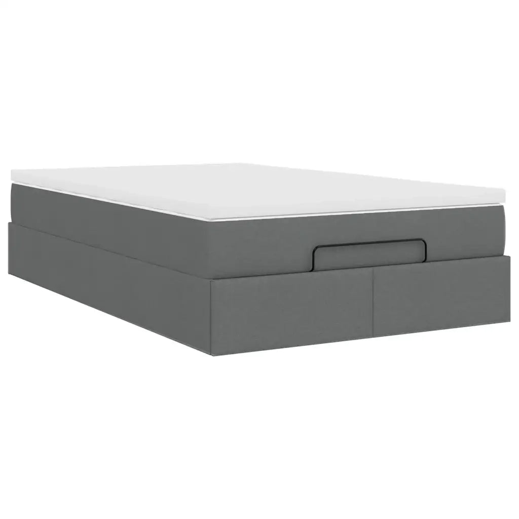 Struttura Letto Pouf con Materasso 120x200 cm in Tessuto 3311100